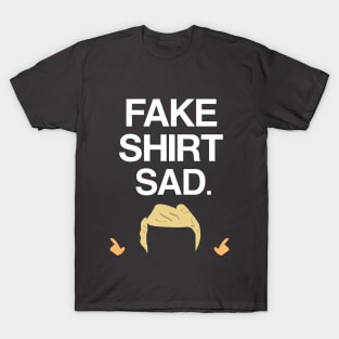 Fake Shirt ( white text ) T-Shirt